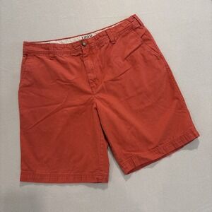 Izod Saltwater 38x10 Faded Red/Salmon‎ Classic Cotton Shorts Mens EXCELLENT